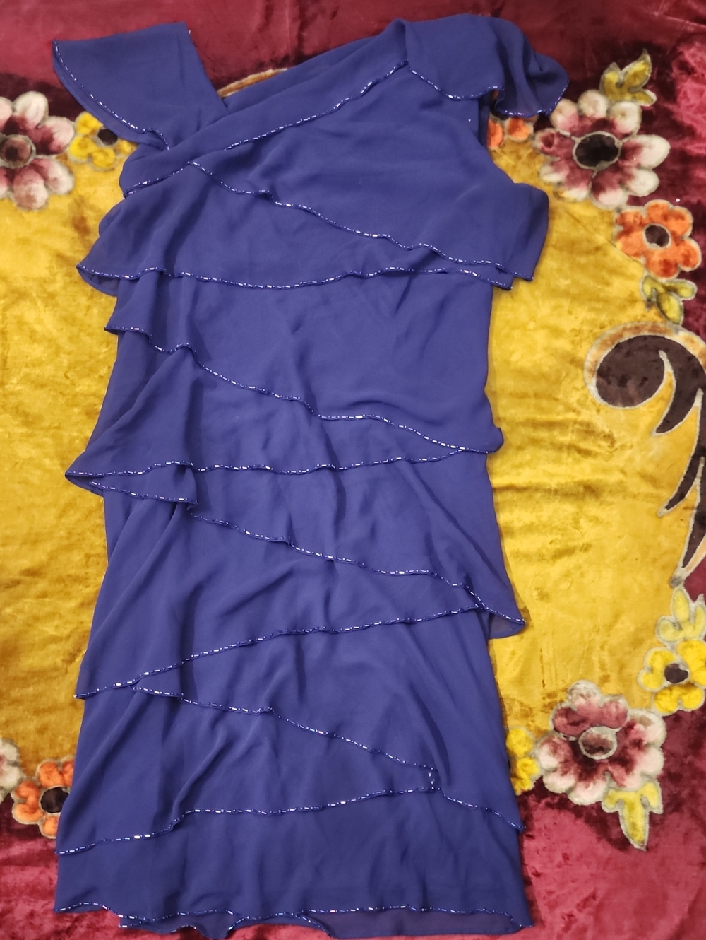 BOGO 🤫 Patra One-Shoulder Tiered Ruffle Dress